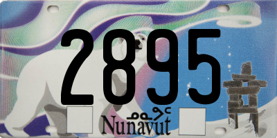 NU license plate 2895