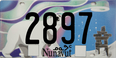 NU license plate 2897