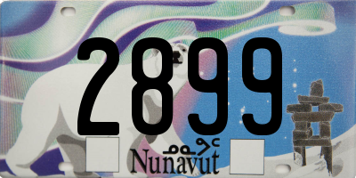 NU license plate 2899