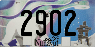 NU license plate 2902