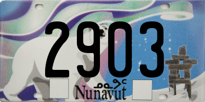 NU license plate 2903