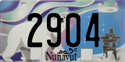 NU license plate 2904