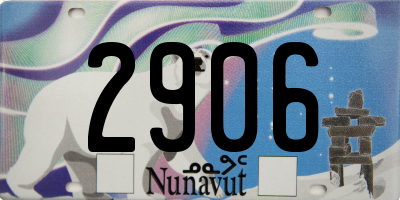 NU license plate 2906