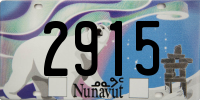 NU license plate 2915