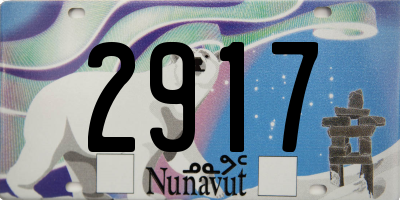 NU license plate 2917