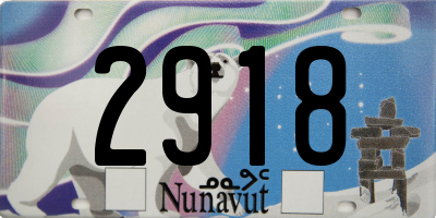 NU license plate 2918