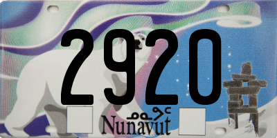 NU license plate 2920