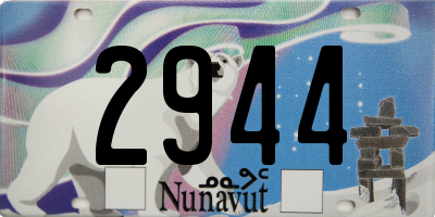 NU license plate 2944