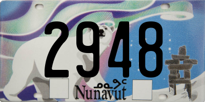 NU license plate 2948