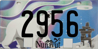 NU license plate 2956