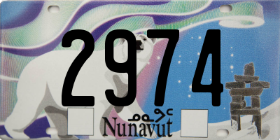 NU license plate 2974