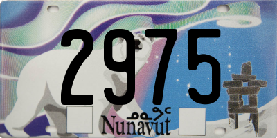 NU license plate 2975