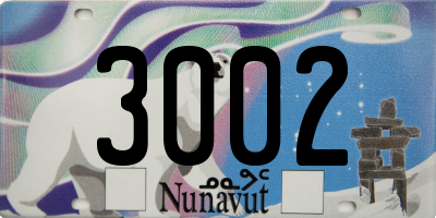 NU license plate 3002