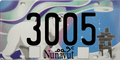 NU license plate 3005