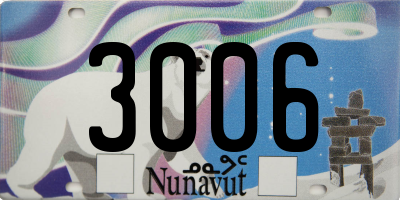 NU license plate 3006