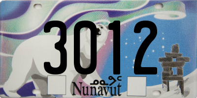 NU license plate 3012