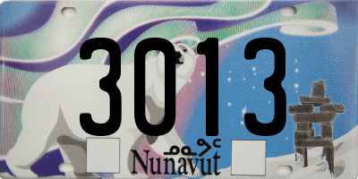 NU license plate 3013