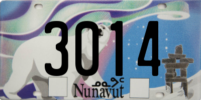 NU license plate 3014