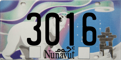 NU license plate 3016