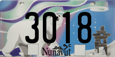 NU license plate 3018