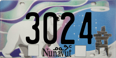 NU license plate 3024