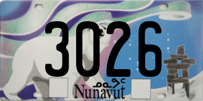 NU license plate 3026