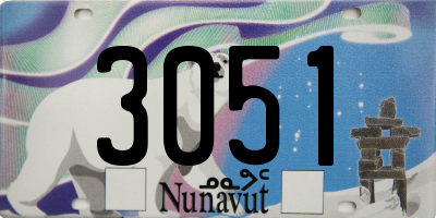 NU license plate 3051