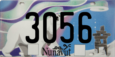 NU license plate 3056