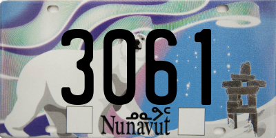 NU license plate 3061