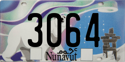 NU license plate 3064