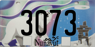 NU license plate 3073