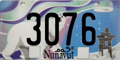 NU license plate 3076