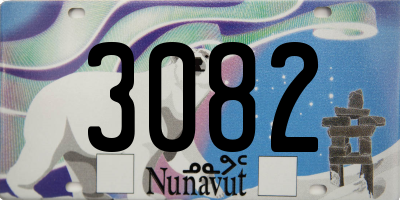 NU license plate 3082