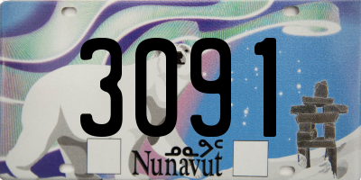 NU license plate 3091