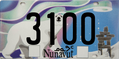 NU license plate 3100