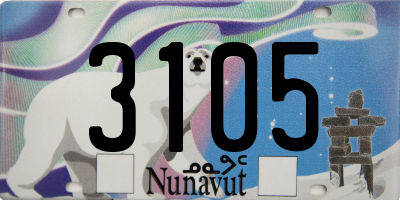 NU license plate 3105