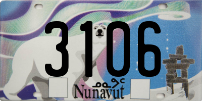 NU license plate 3106