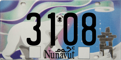 NU license plate 3108