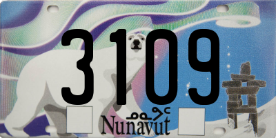 NU license plate 3109