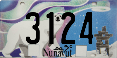 NU license plate 3124