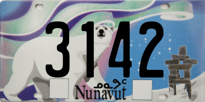 NU license plate 3142