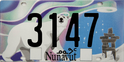 NU license plate 3147