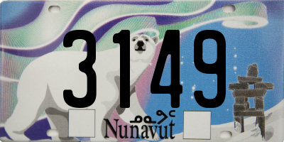 NU license plate 3149