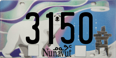 NU license plate 3150