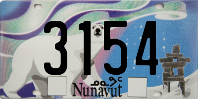 NU license plate 3154