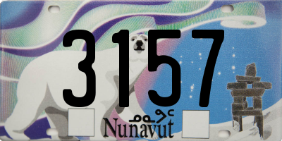 NU license plate 3157