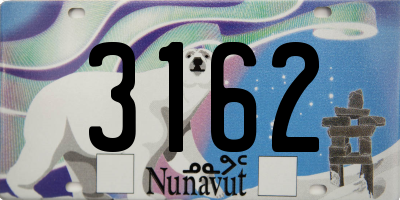 NU license plate 3162