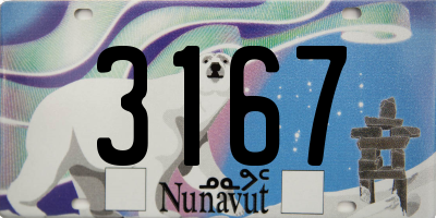 NU license plate 3167