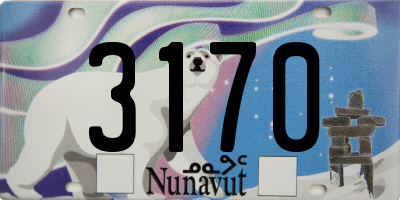 NU license plate 3170