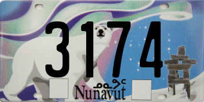 NU license plate 3174